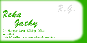 reka gathy business card